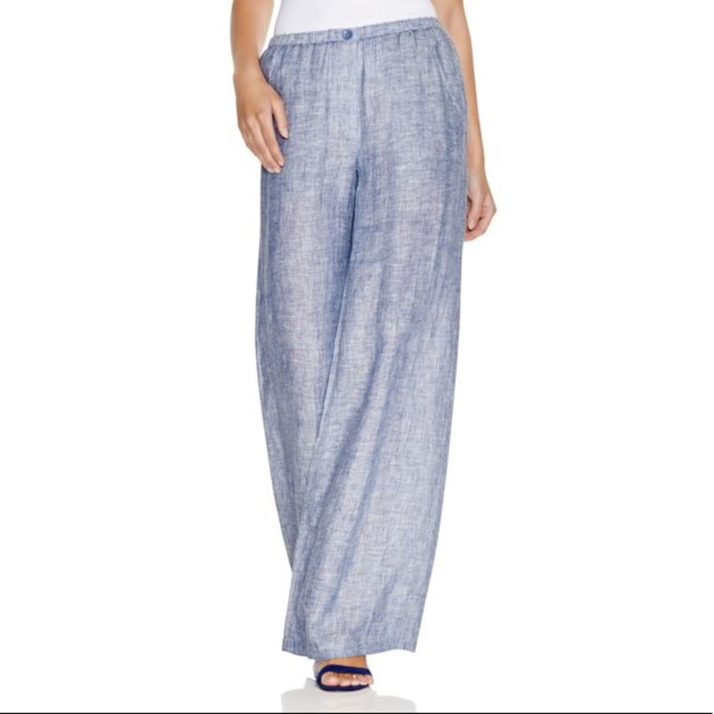 Nic+Zoe Drifty Linen Travel Pant Wide Leg